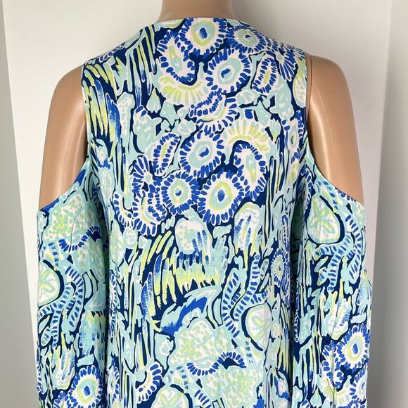 Lilly Pulitzer Benicia Cold Shoulder Lightweight Pullover/Dress Cover Up Tunic - Picture 7 of 10
